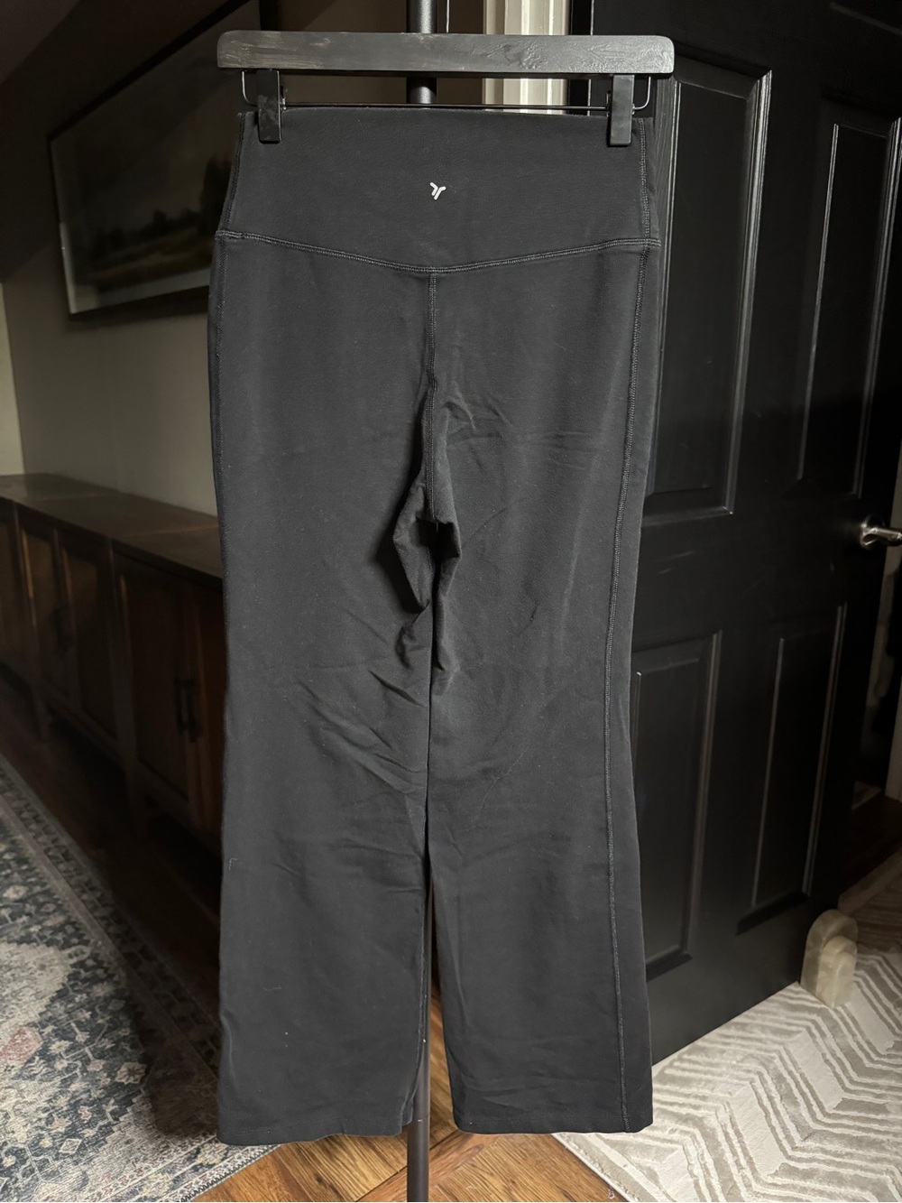 {Old Navy} "Powerchill Extra High Rise Slim Bootcut" Petite Black Pants WAP37 - Picture 2 of 5